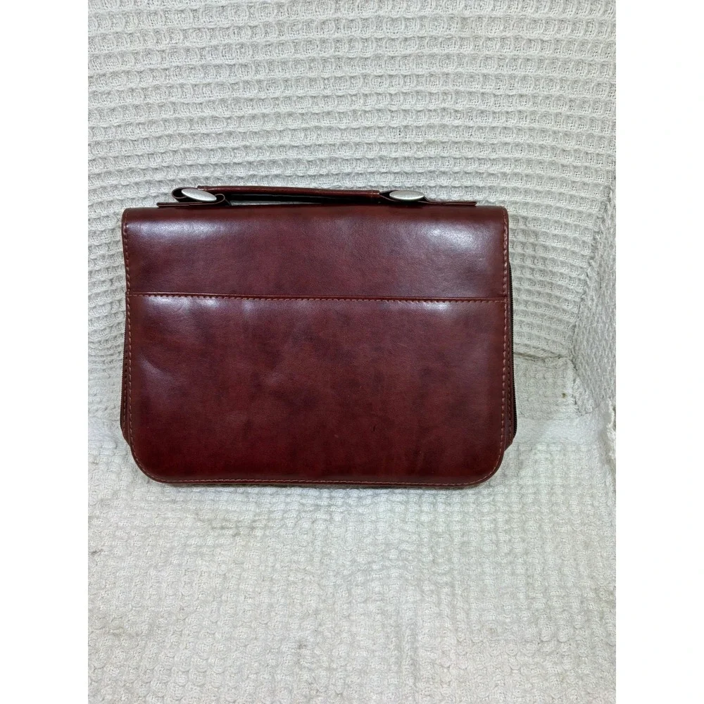 Christian Religious Christian Art Gifts Bible Cover Large Burgundy Brown BBL680